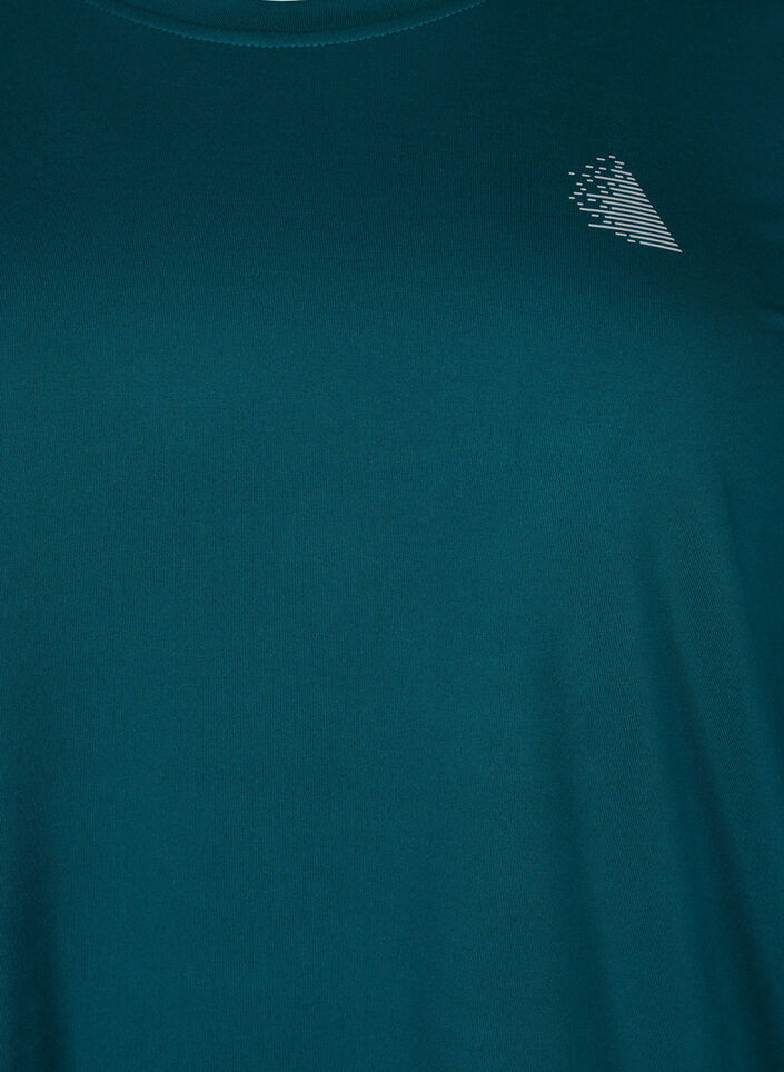 Workout top with 3/4 sleeves, Green, Packshot image number 2