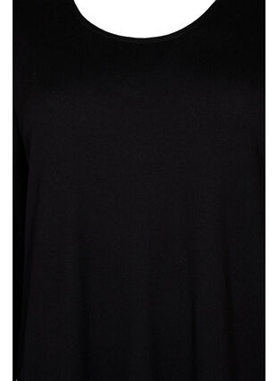 Long-sleeved dress with back detail, Black, Packshot image number 2