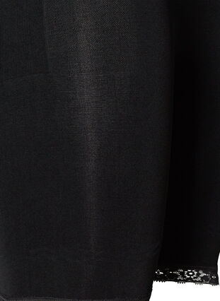 High-waisted shapewear shorts with lace trim, Black, Packshot image number 3