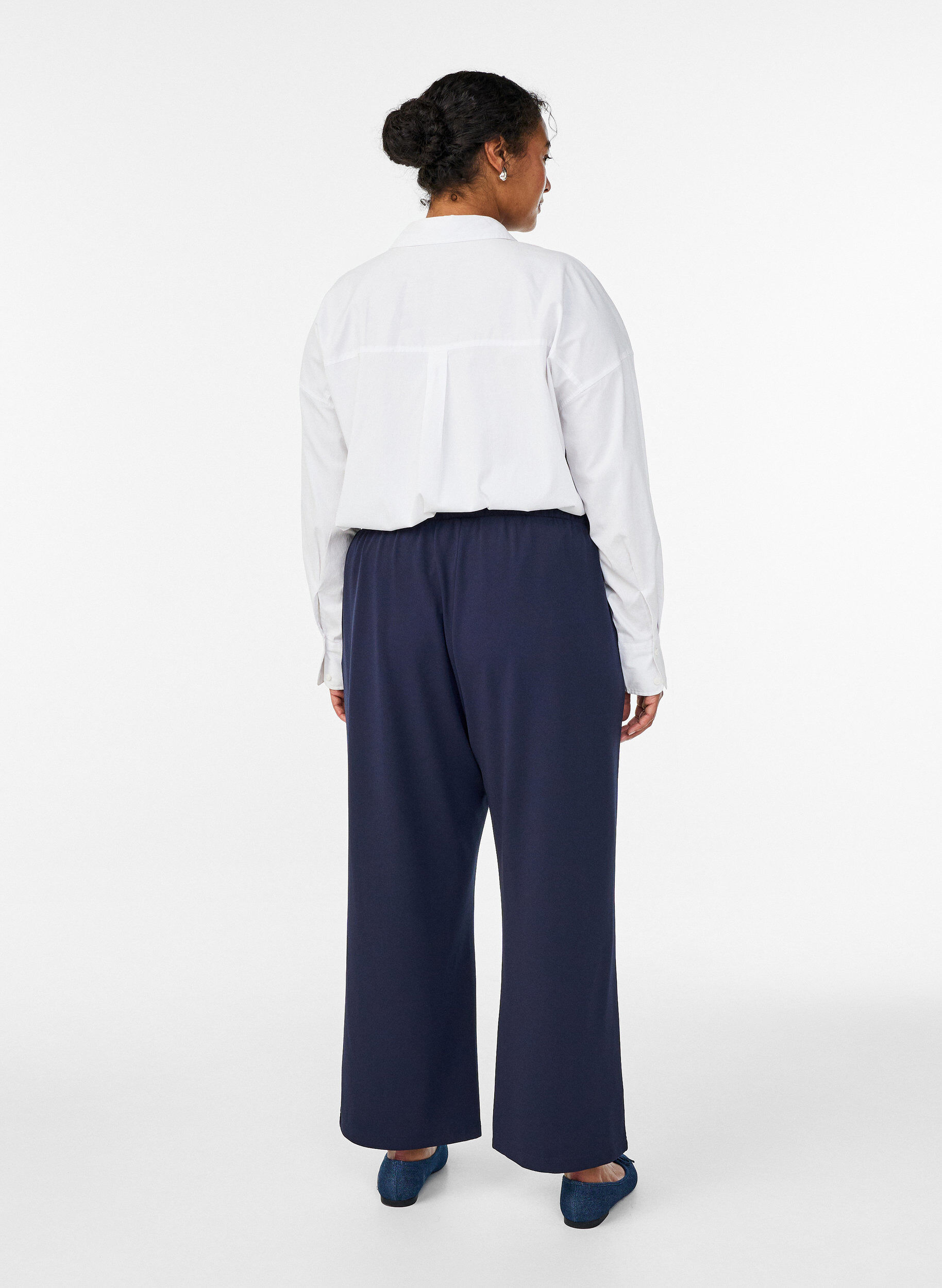 ZizzifashionLoose trousers with pockets, Blue, Model image number 1