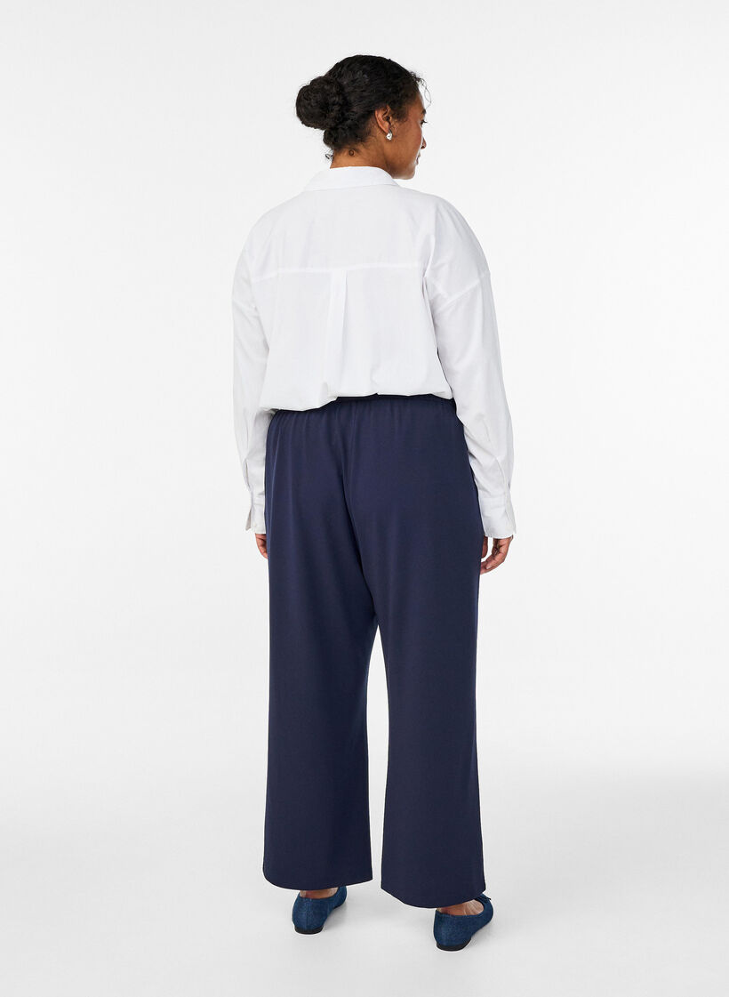 Loose trousers with pockets, Blue, Model image number 1