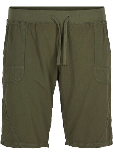 Comfortable shorts, Ivy green, Packshot image number 0