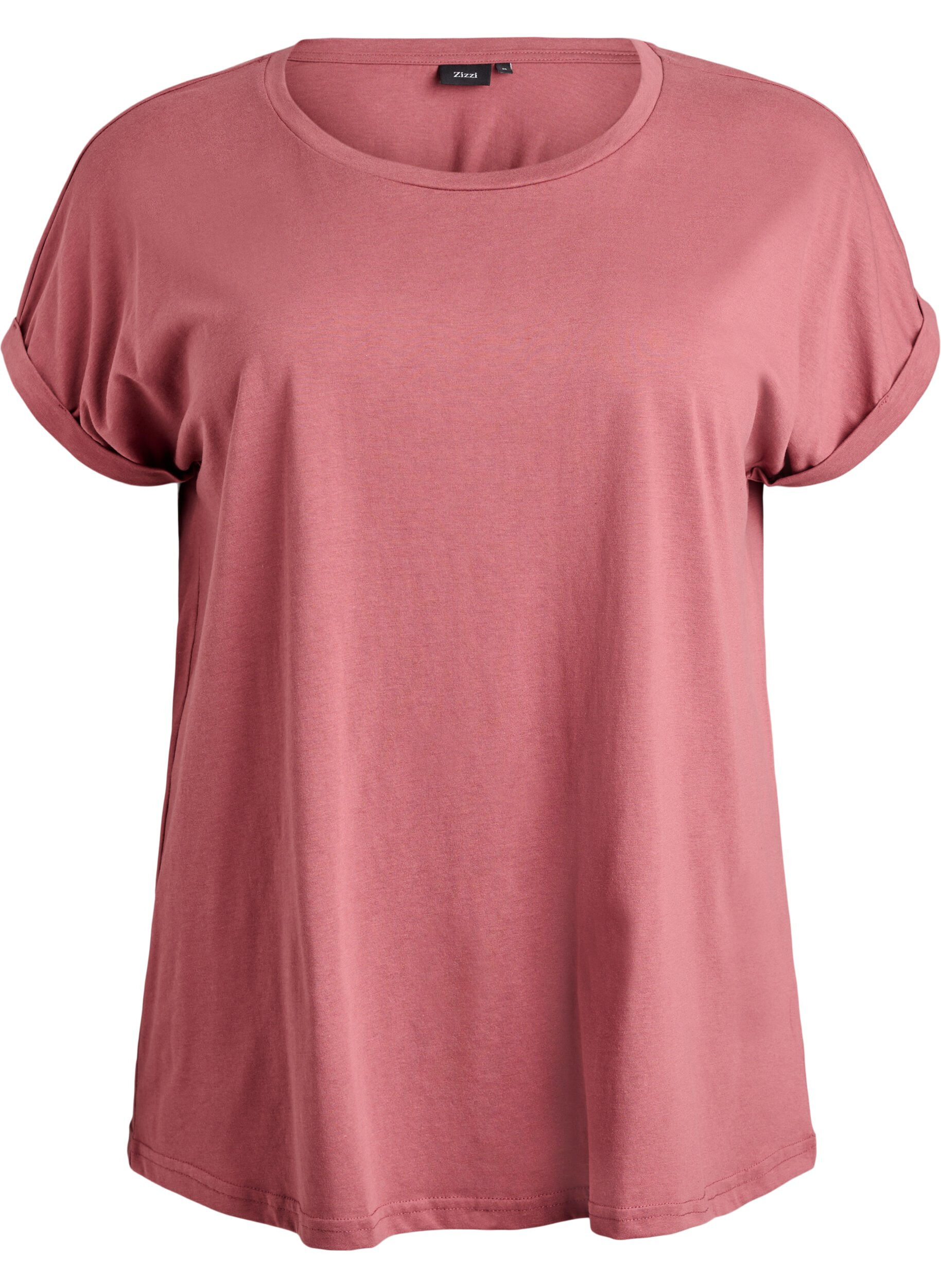 Short-sleeved t-shirt in a cotton blend