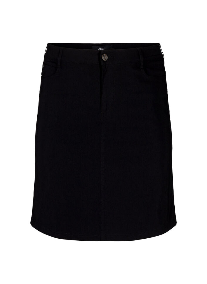 Short skirt with inner shorts, Black, Packshot image number 0