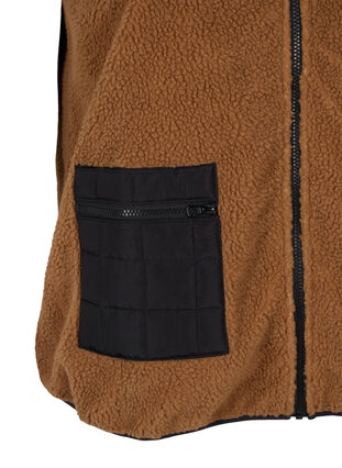 Teddy and quilt vest, Camel, Packshot image number 3
