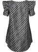 Striped tunic with frills, Black/White Stripes, Packshot image number 1