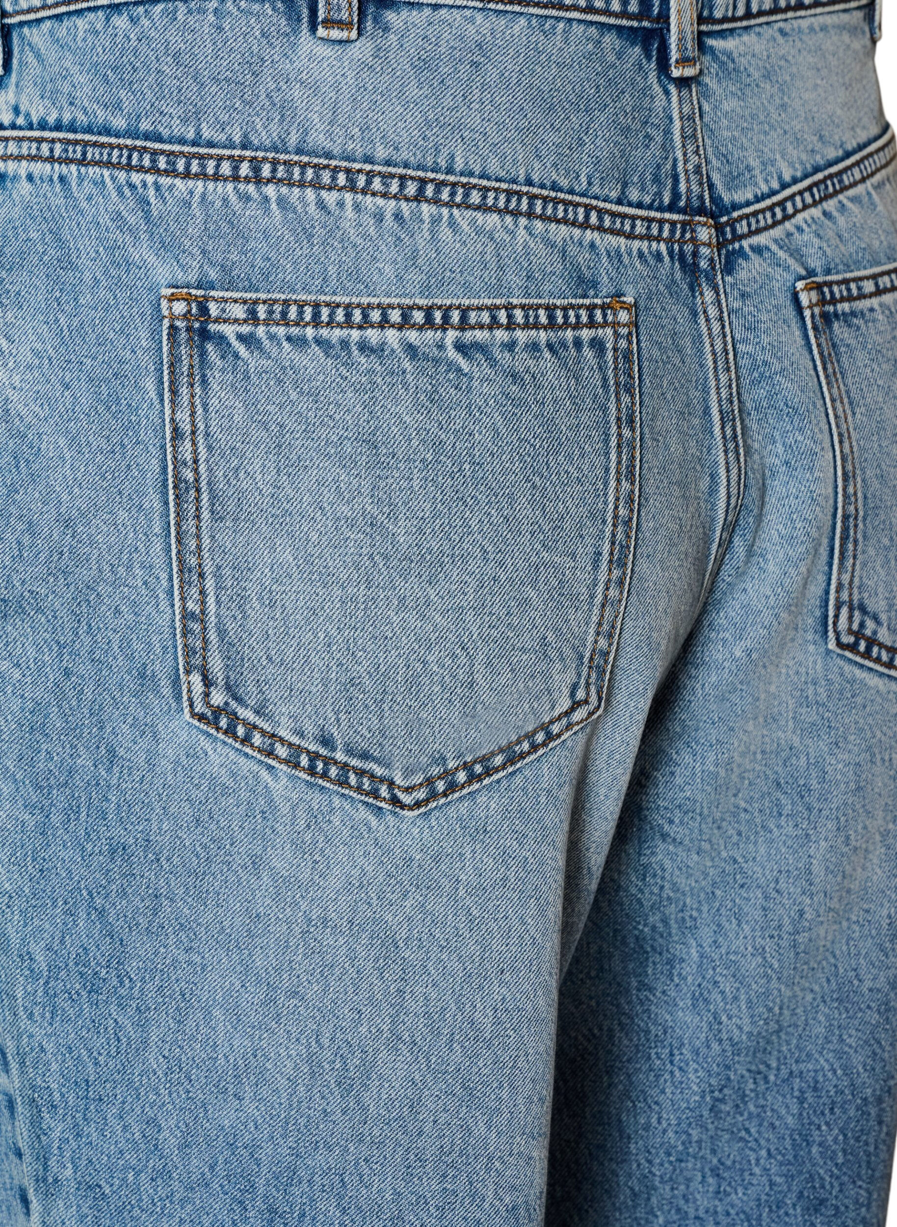 ZizzifashionKiana straight fit jeans with a high waist, Blue, Packshot image number 3