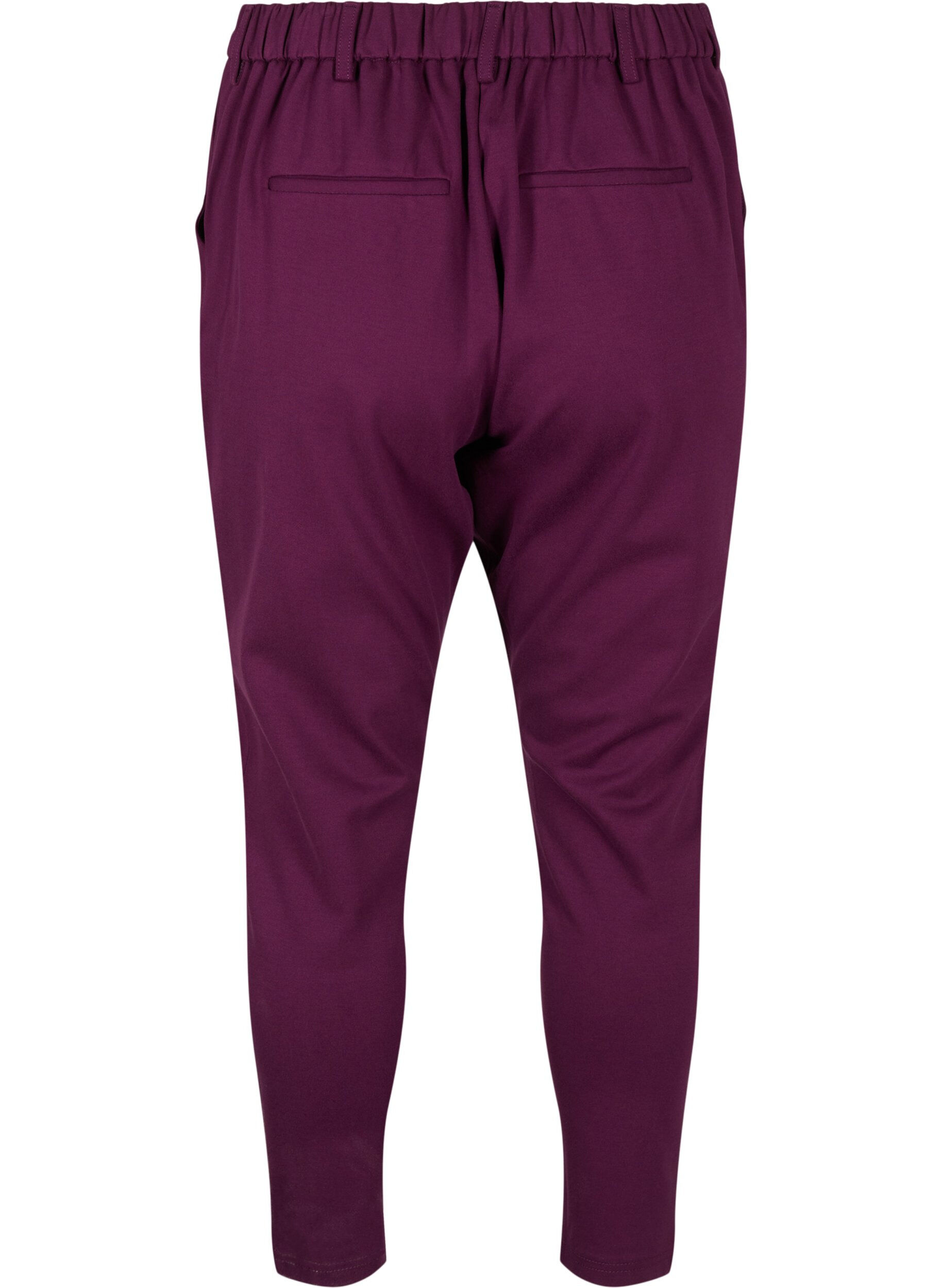 Zizzifashion Cropped Maddison trousers, Purple, Packshot image number 1