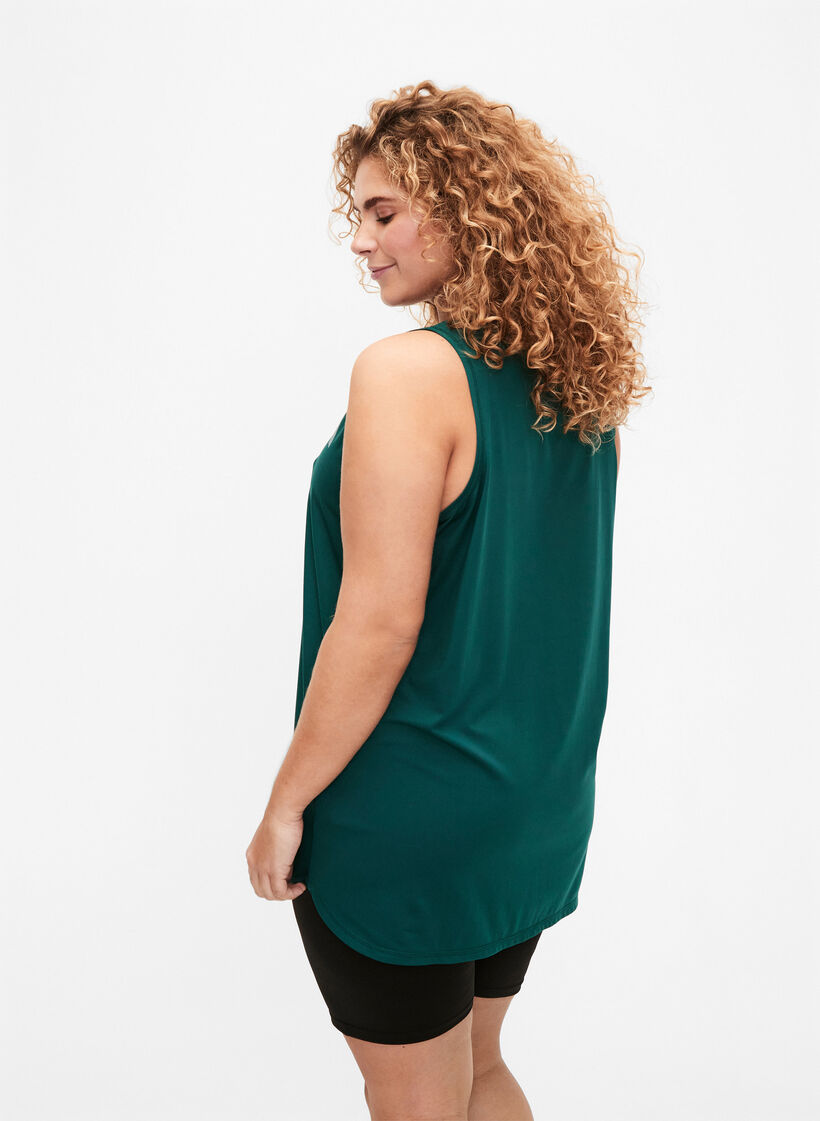 V-neck training top, Deep Teal, Model image number 1