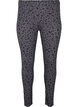 Viscose leggings with leopard print, Grey, Packshot image number 0