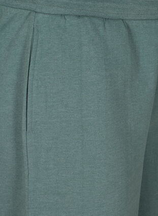 Sweatshorts with drawstring and pockets, Sea Pine Mel, Packshot image number 3