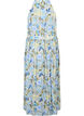 Floral maxi dress with halterneck, Wrought Iron AOP, Packshot image number 1