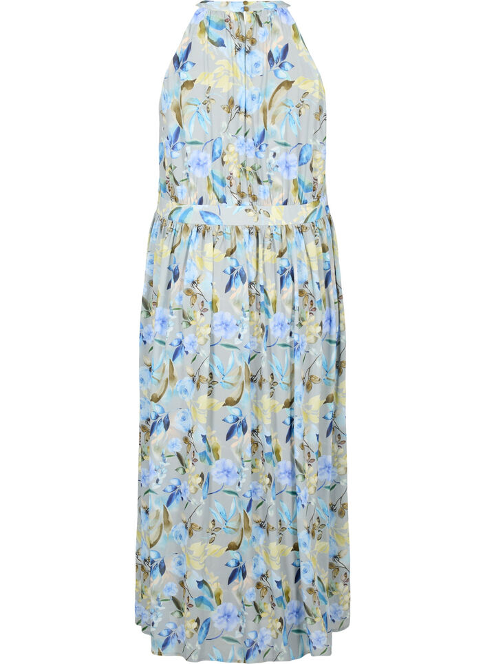Floral maxi dress with halterneck, Wrought Iron AOP, Packshot image number 1