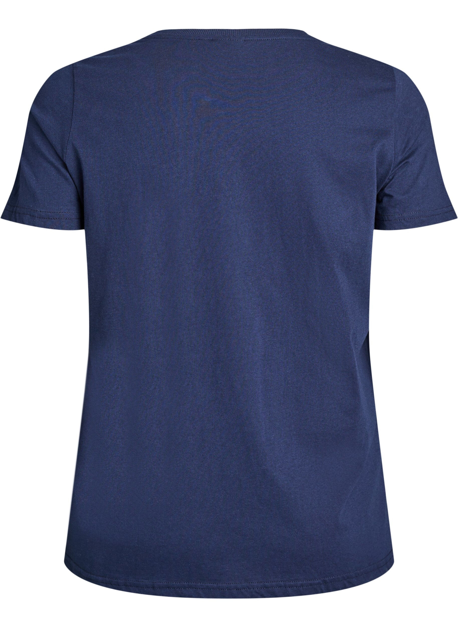 ZizzifashionChristmas t-shirt in organic cotton, Blue, Packshot image number 1