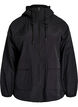 Lightweight hooded jacket with pockets, Black, Packshot image number 0