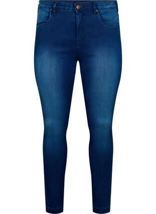 Super slim Amy jeans with high waist, Blue Denim, Packshot image number 0