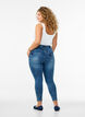 Cropped Amy jeans with zipper detail, Blue, Model image number 1