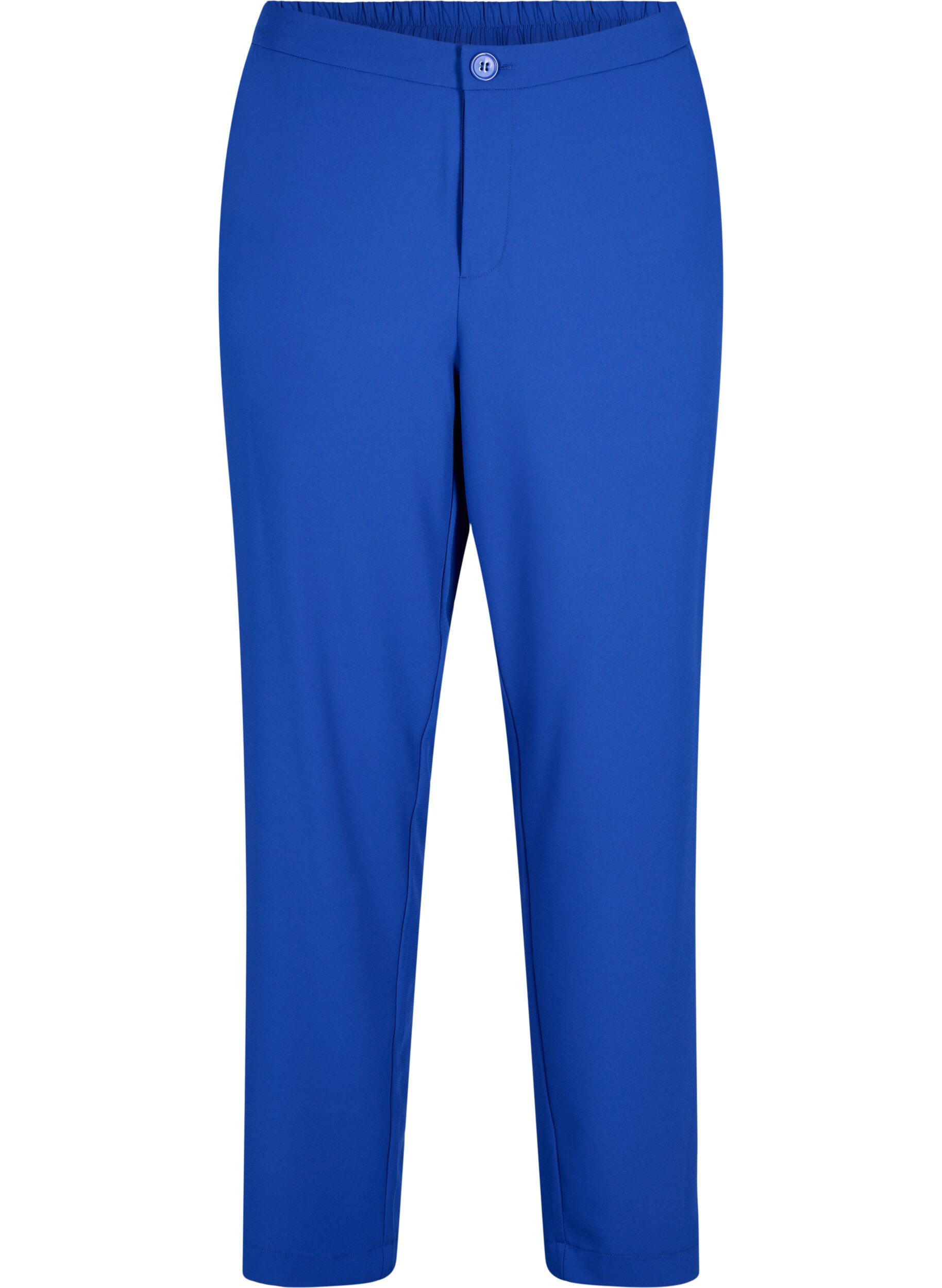 Zizzifashion Classic trousers with pockets, Blue, Packshot image number 0