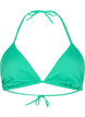 Solid color triangle bikini top, Green, Packshot image number 0