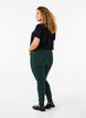 Tight-fitting trousers with zip details, Green, Model image number 1
