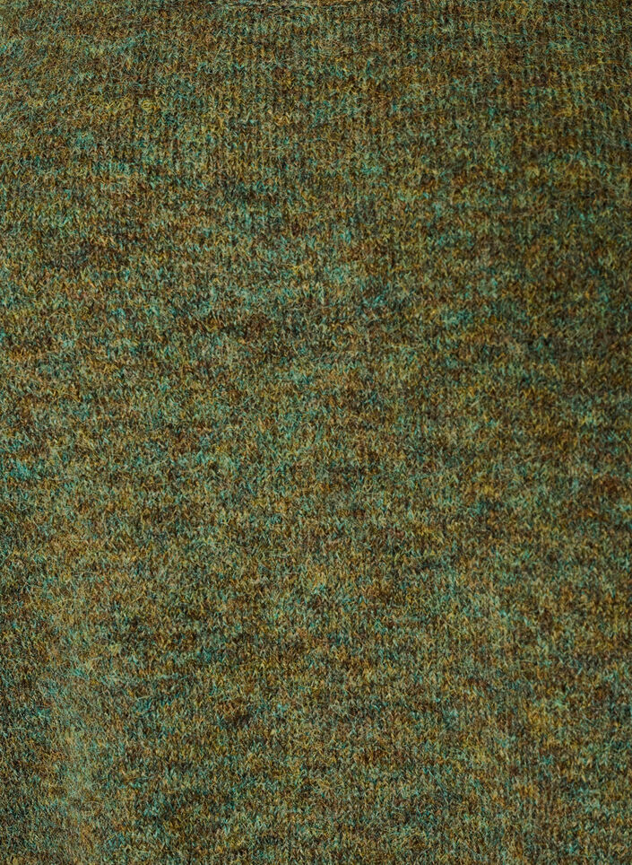 Loose round neck jumper, Green, Packshot image number 2