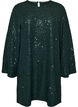 Short sequin dress with an A-line shape, Green, Packshot image number 0
