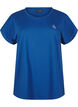 Solid-coloured workout T-shirt, Blue, Packshot image number 0