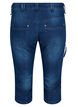 Slim fit capri jeans with pockets, Blue, Packshot image number 1