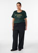 T-shirt with motif, Green, Model image number 1