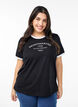 T-shirt with text print, Black w.An. Wh.Paris, Model image number 0
