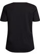 T-shirt with motif, Black, Packshot image number 1