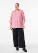 FLASH - Shirt with chest pockets and 3/4 sleeves, Rose, Model image number 1