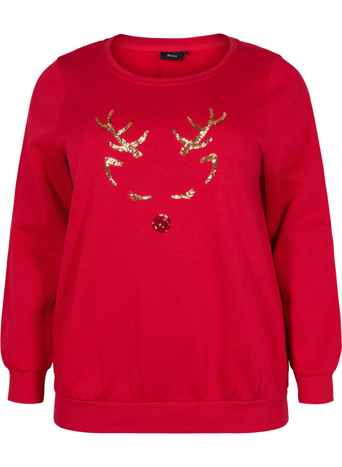 Christmas jumper, Tango Red Deer, Packshot image number 0