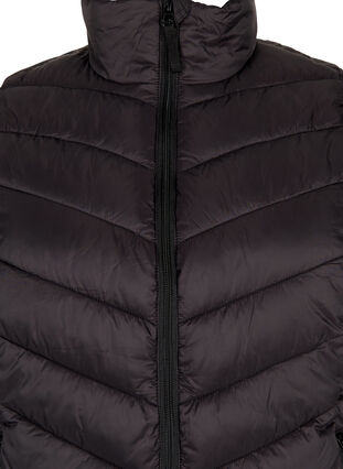 Short vest with zip and pockets, Black, Packshot image number 2