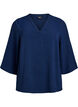 Blouse with 3/4 sleeves, Blue, Packshot image number 0