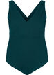 Swimsuit with wrap effect, Deep Teal, Packshot image number 0