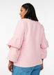Boucl&eacute; jacket with ruffle details, Pink, Model image number 2