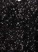 Short A-line sequin dress, Black, Packshot image number 2