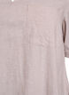 Linen and viscose tunic with A-shape, Beige, Packshot image number 2