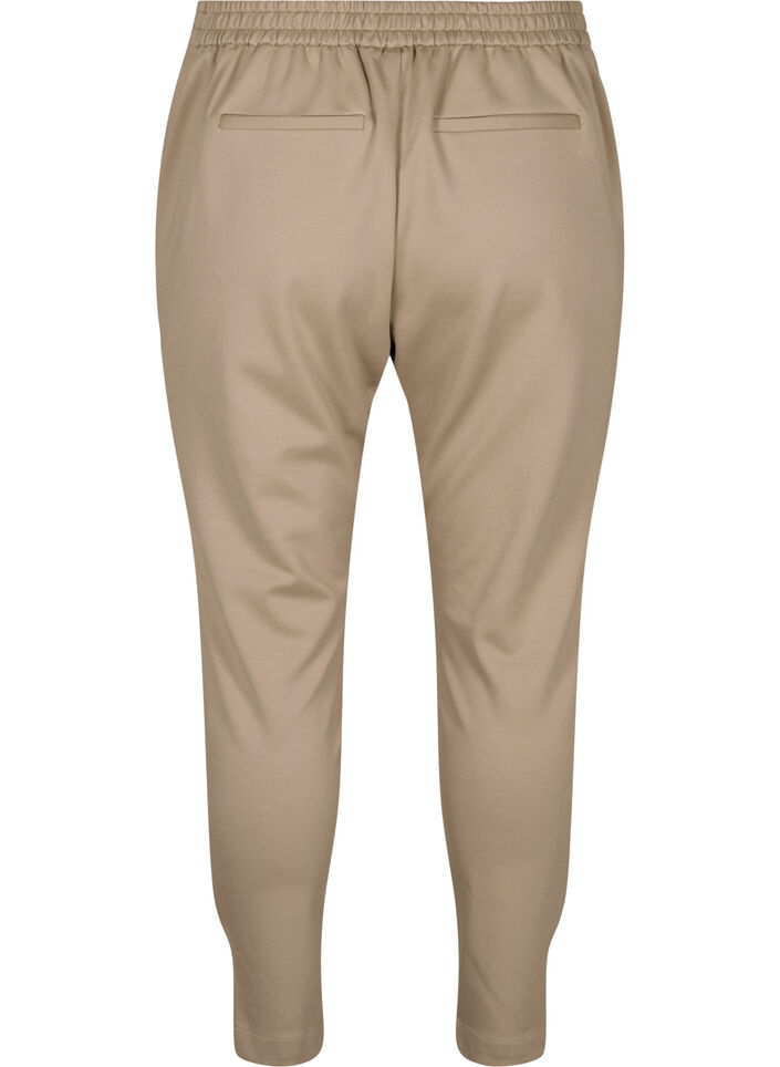 Cropped trousers with pockets, Beige, Packshot image number 1
