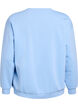 Sweatshirt with terry logo, Light Blue, Packshot image number 1