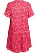 Short A-line dress in cotton muslin, Red, Packshot image number 1