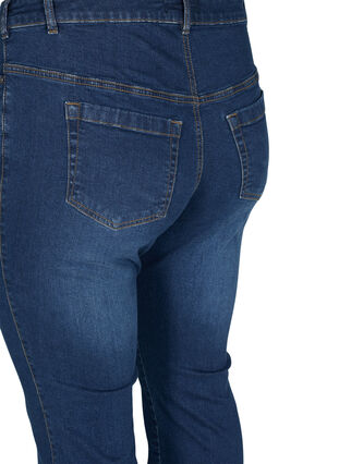 High waisted bootcut Ellen jeans, Dark blue, Packshot image number 3