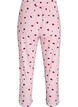 Pyjama trousers in soft jersey with high waist and fruit print, Rose, Packshot image number 1