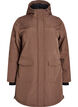 Water-repellent softshell jacket with quilted lining, Brown, Packshot image number 0