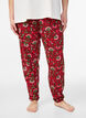 Cotton pyjamas pants with print, Red, Model image number 2