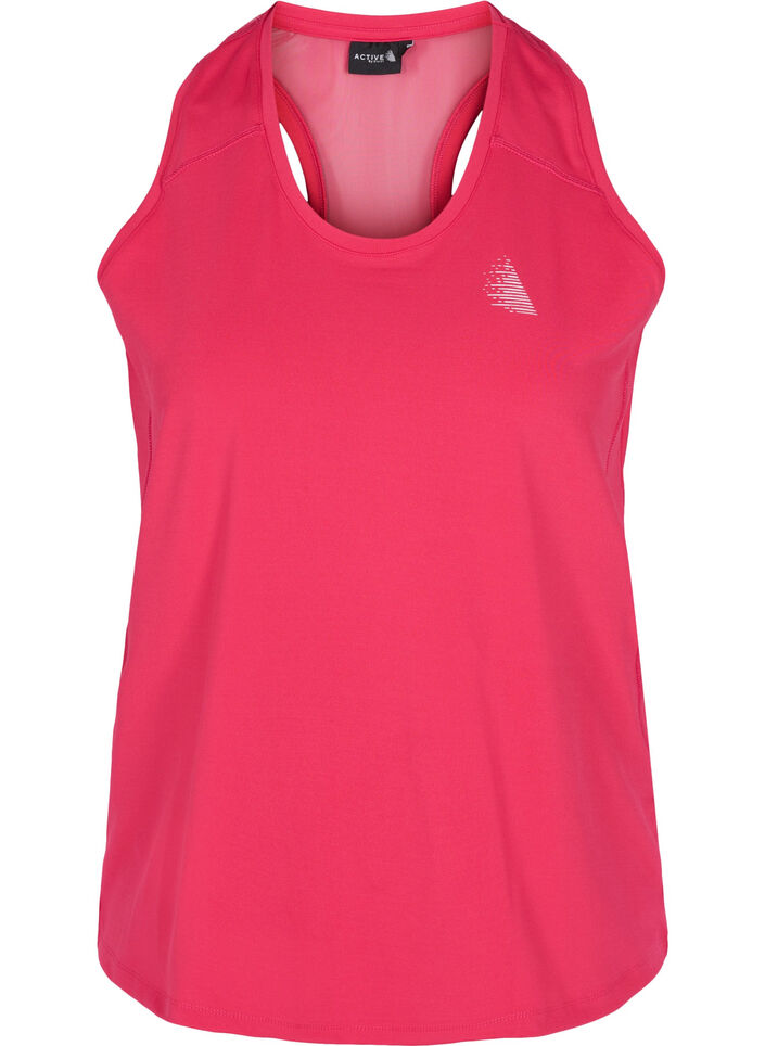Sports top with racer back and mesh, Jazzy, Packshot image number 0