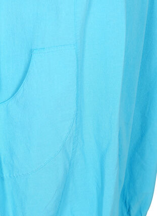 Short sleeve cotton dress, River Blue, Packshot image number 3