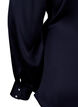 Satin party blouse with wrap, Night Sky, Packshot image number 4