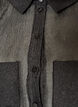 Sheer short-sleeved shirt with chest pockets, Black, Packshot image number 2